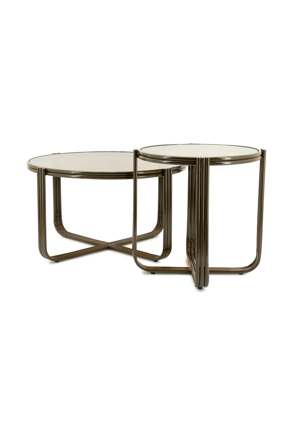 Cruciform Base Glass Coffee Table | Oroa.com