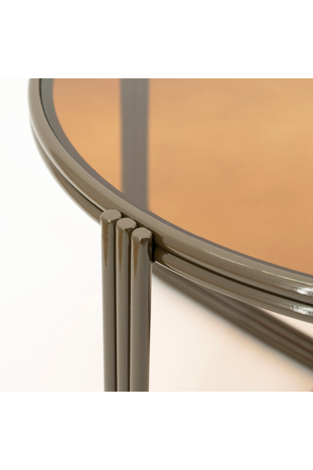 Cruciform Base Glass Coffee Table | Oroa.com