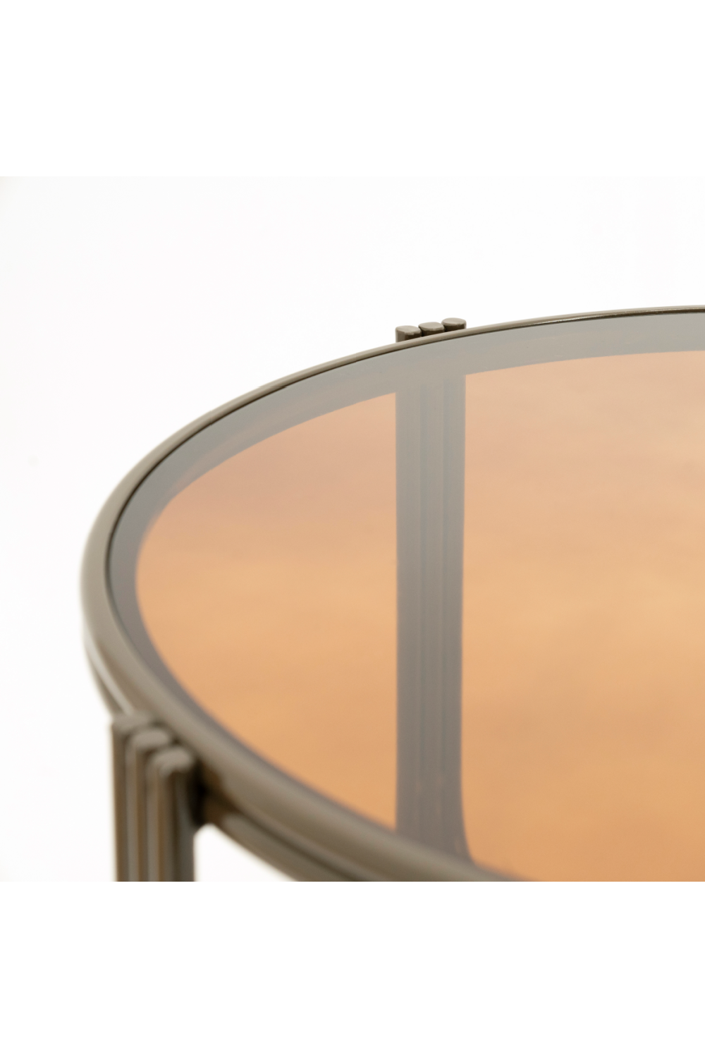 Cruciform Base Glass Coffee Table | Oroa.com