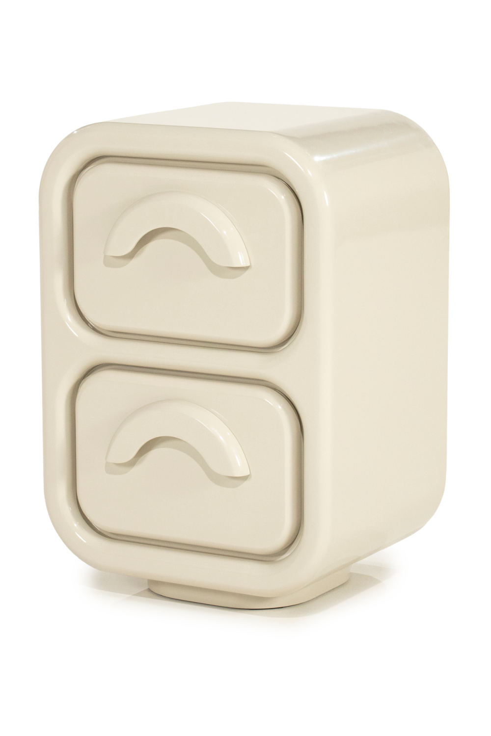 High-gloss 2-Drawer Cabinet S | Oroa.com