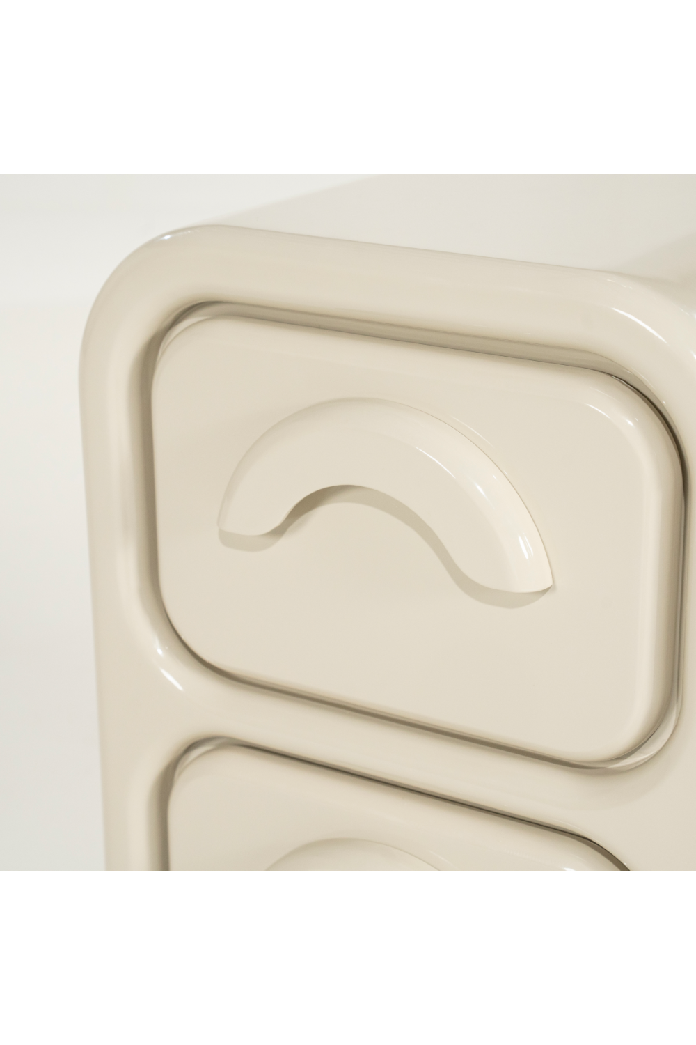 High-gloss 2-Drawer Cabinet S | Oroa.com