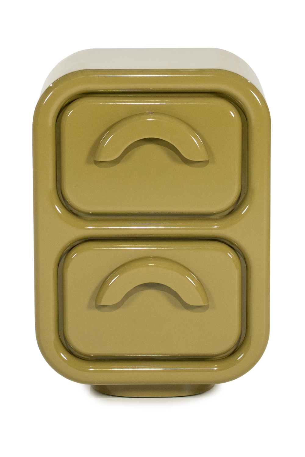 High-gloss 2-Drawer Cabinet S | Oroa.com