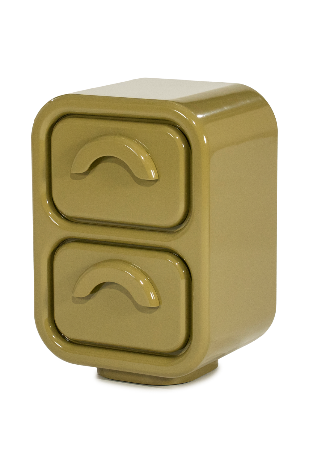 High-gloss 2-Drawer Cabinet S | Oroa.com