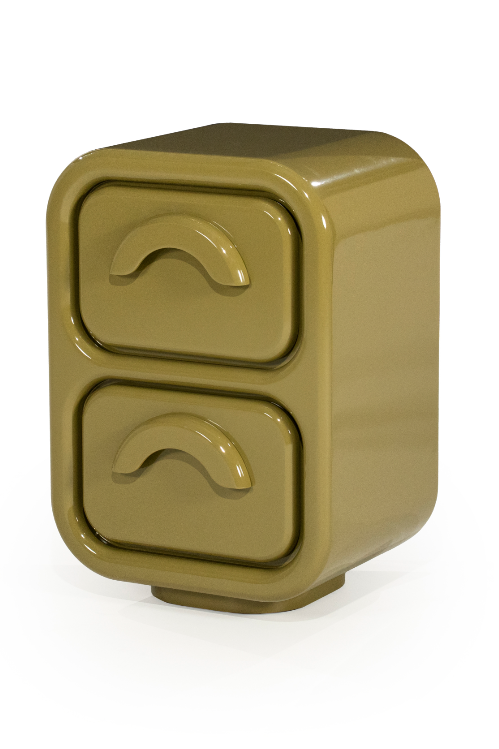 High-gloss 2-Drawer Cabinet S | Oroa.com