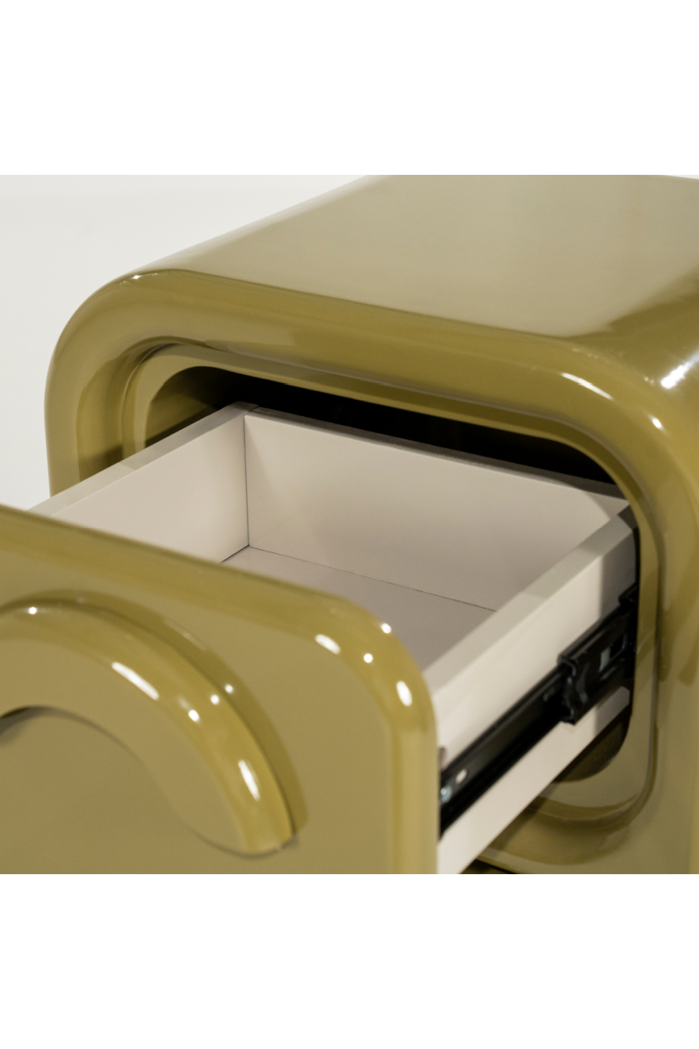 High-gloss 2-Drawer Cabinet S | Oroa.com