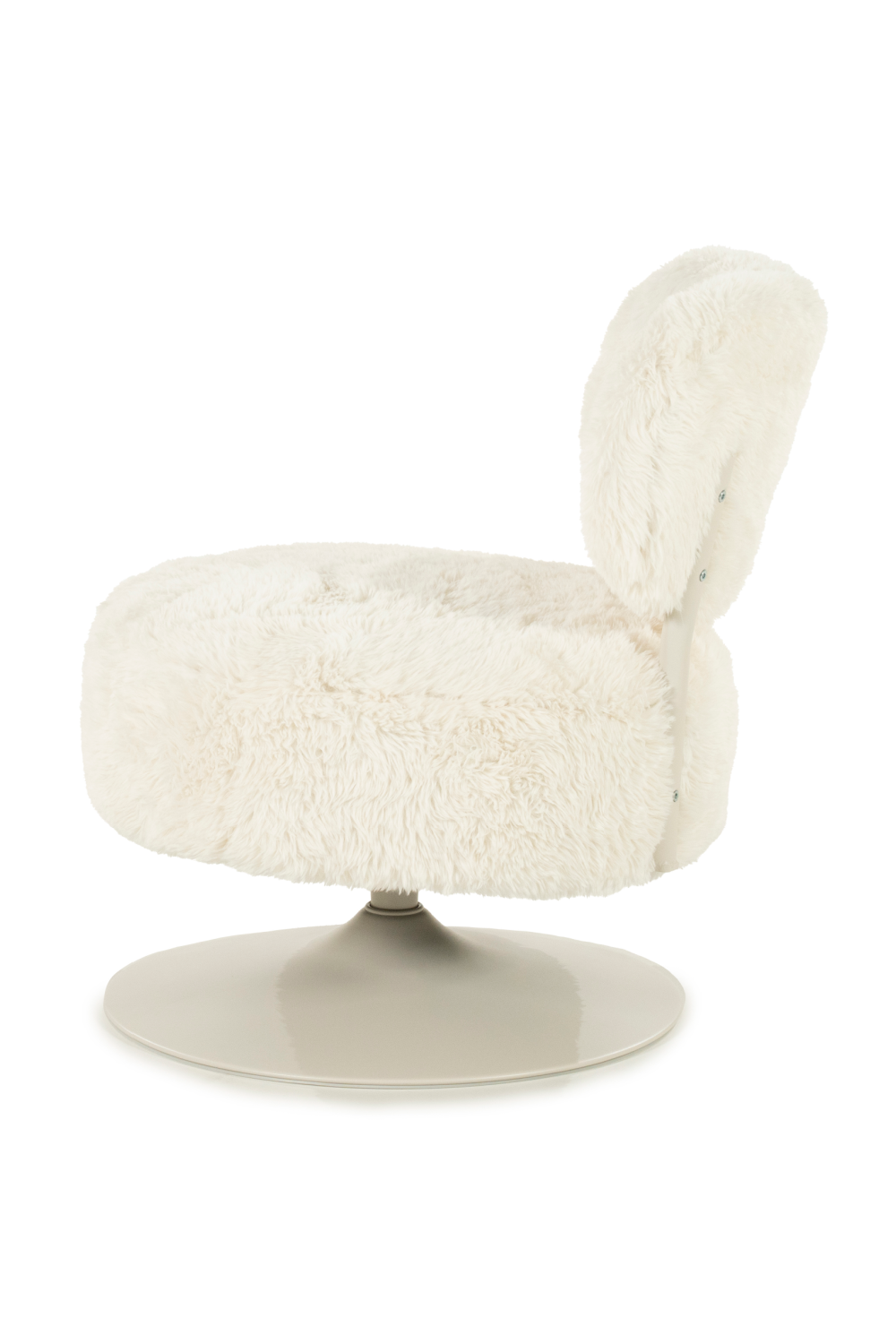 Round Furry Swivel Chair | Oroa.com