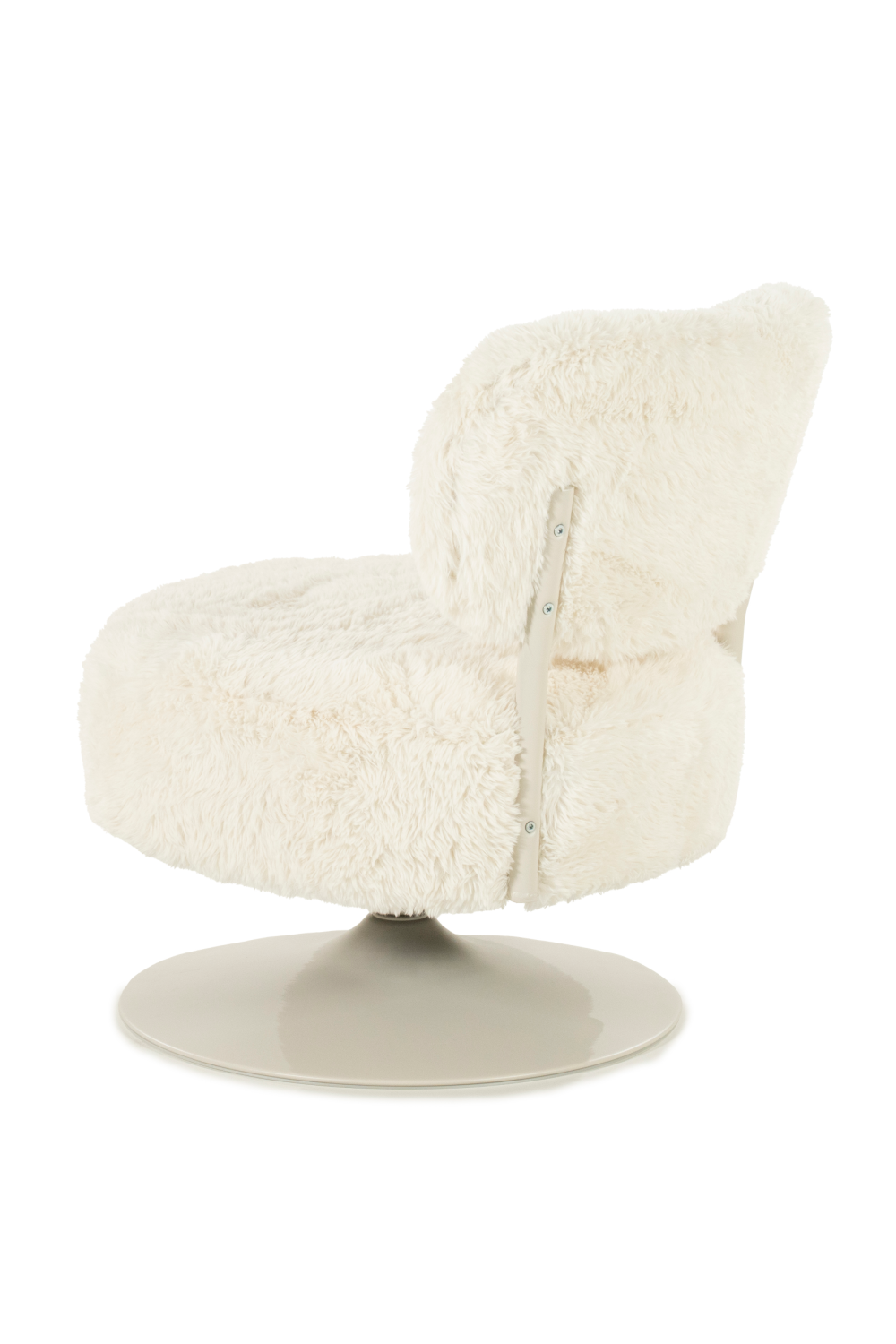 Round Furry Swivel Chair | Oroa.com