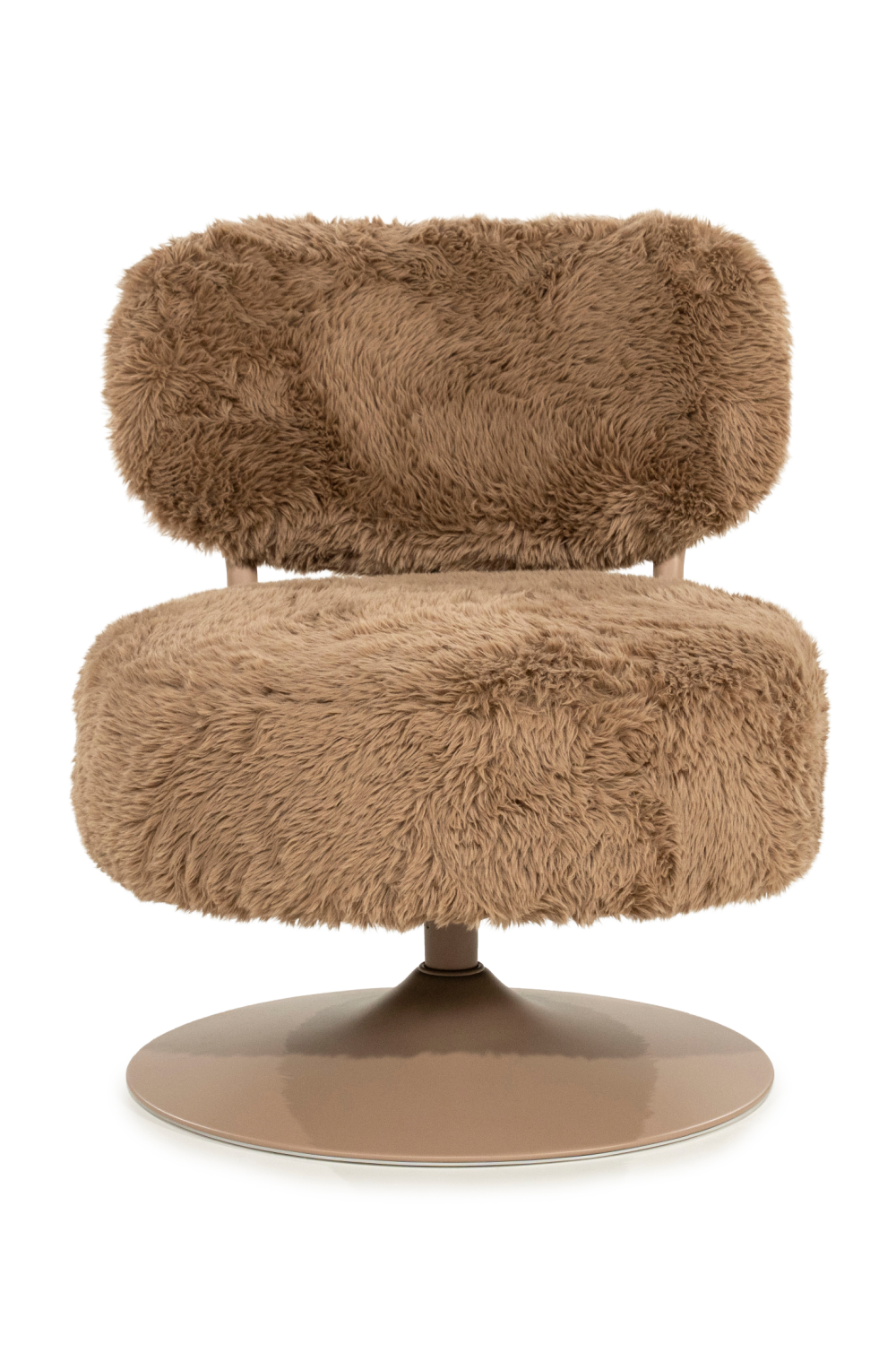 Round Furry Swivel Chair | Oroa.com