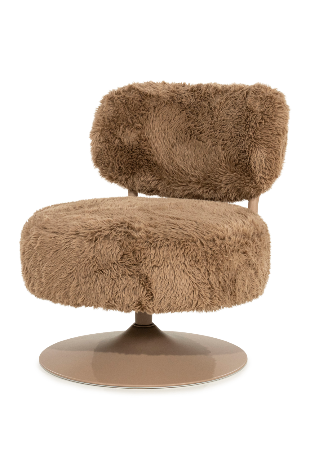Round Furry Swivel Chair | Oroa.com