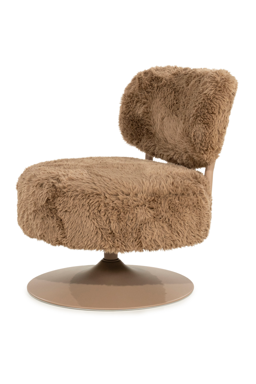 Round Furry Swivel Chair | Oroa.com