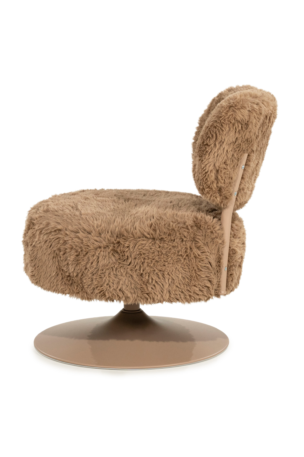 Round Furry Swivel Chair | Oroa.com