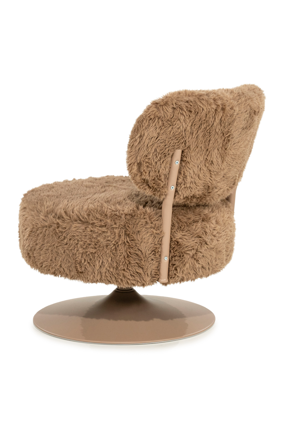 Round Furry Swivel Chair | Oroa.com