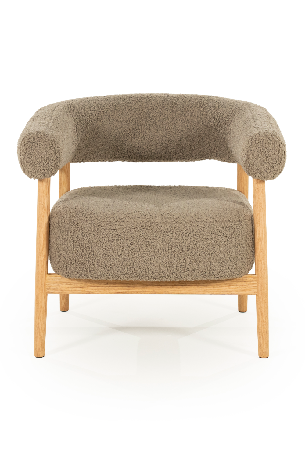Oak Framed Curve Lounge Chair | Oroa.com
