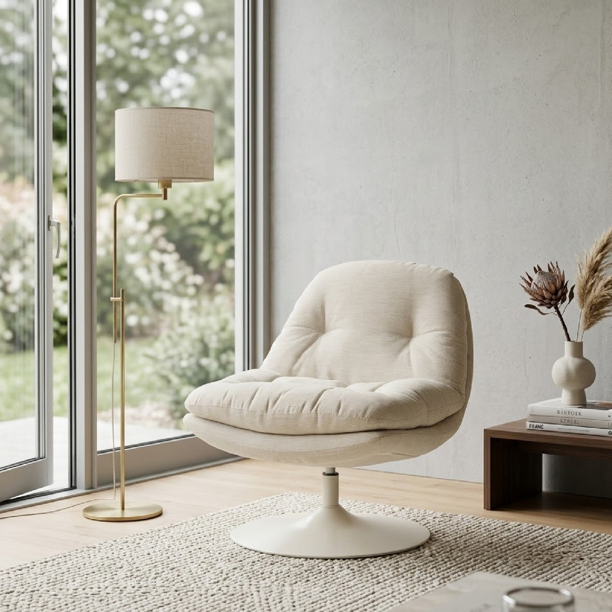 Padded Swivel Lounge Chair | Oroa.com