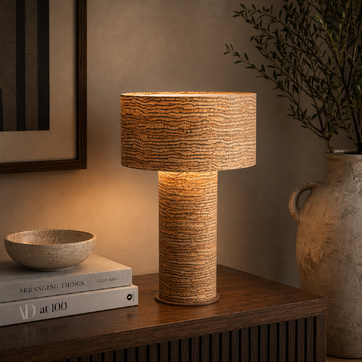 Cork Wrapped Table Lamp | Oroa.com