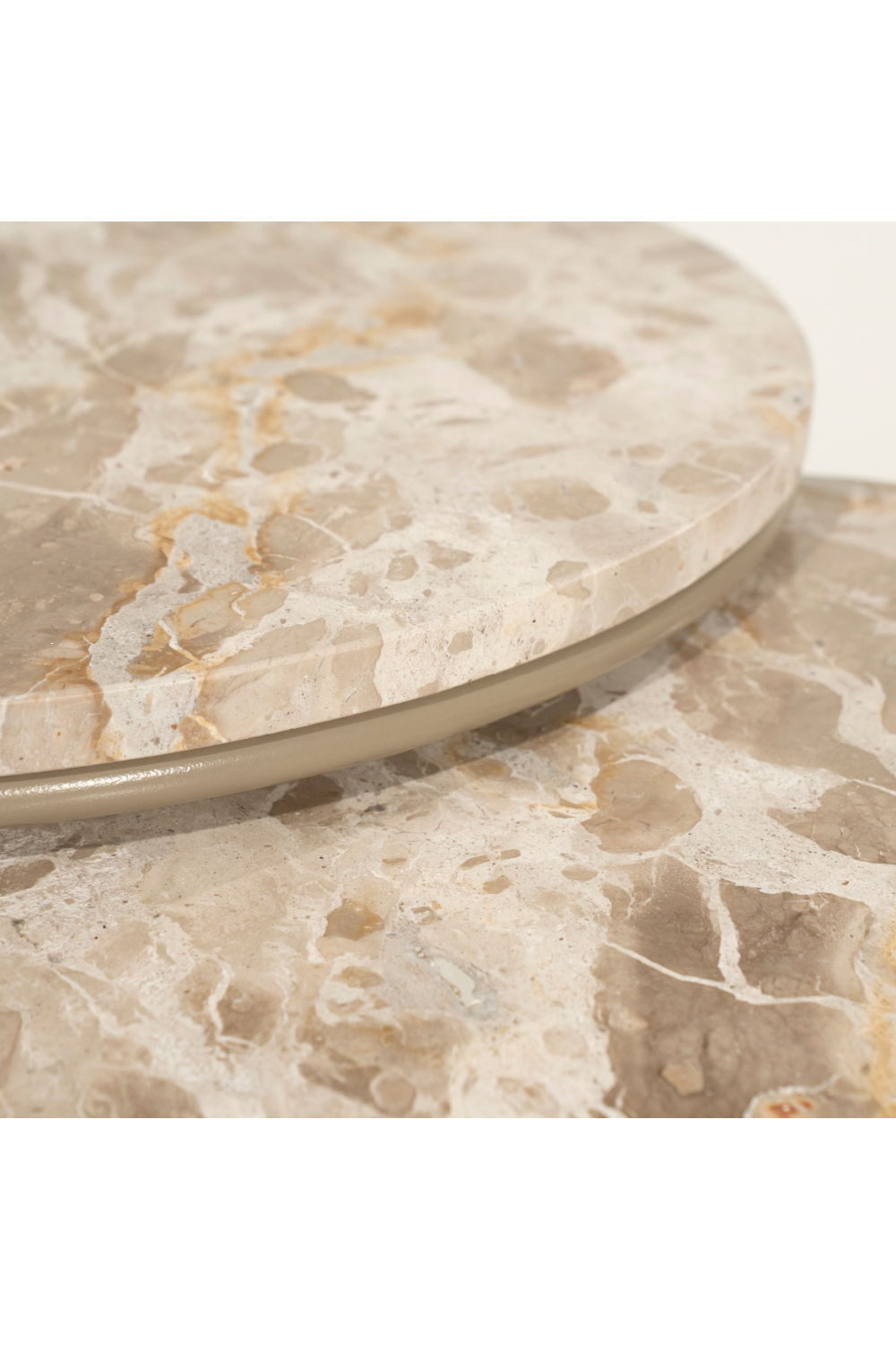 Round Marble Nested Coffee Tables (2) | Oroa.com