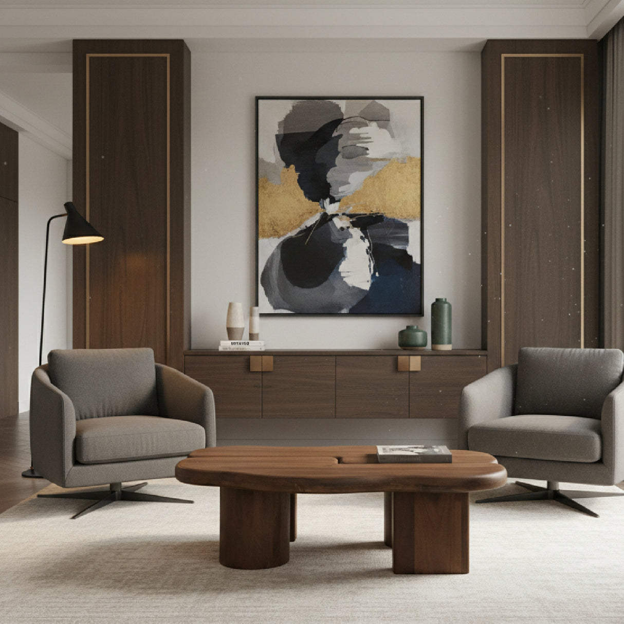 Lacquered Wood Puzzle Coffee Table | Oroa.com