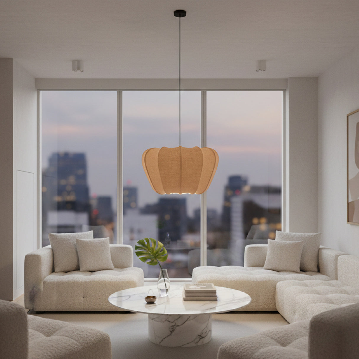 Lobed Fabric Pendant Lamp | Oroa.com