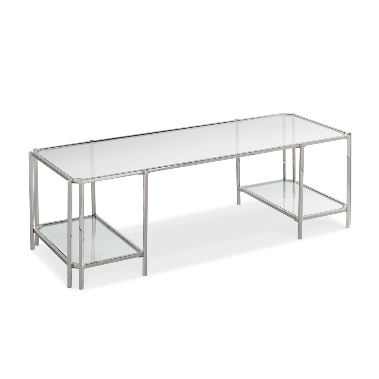 Reflective Glass Coffee Table – Cheryl – front view