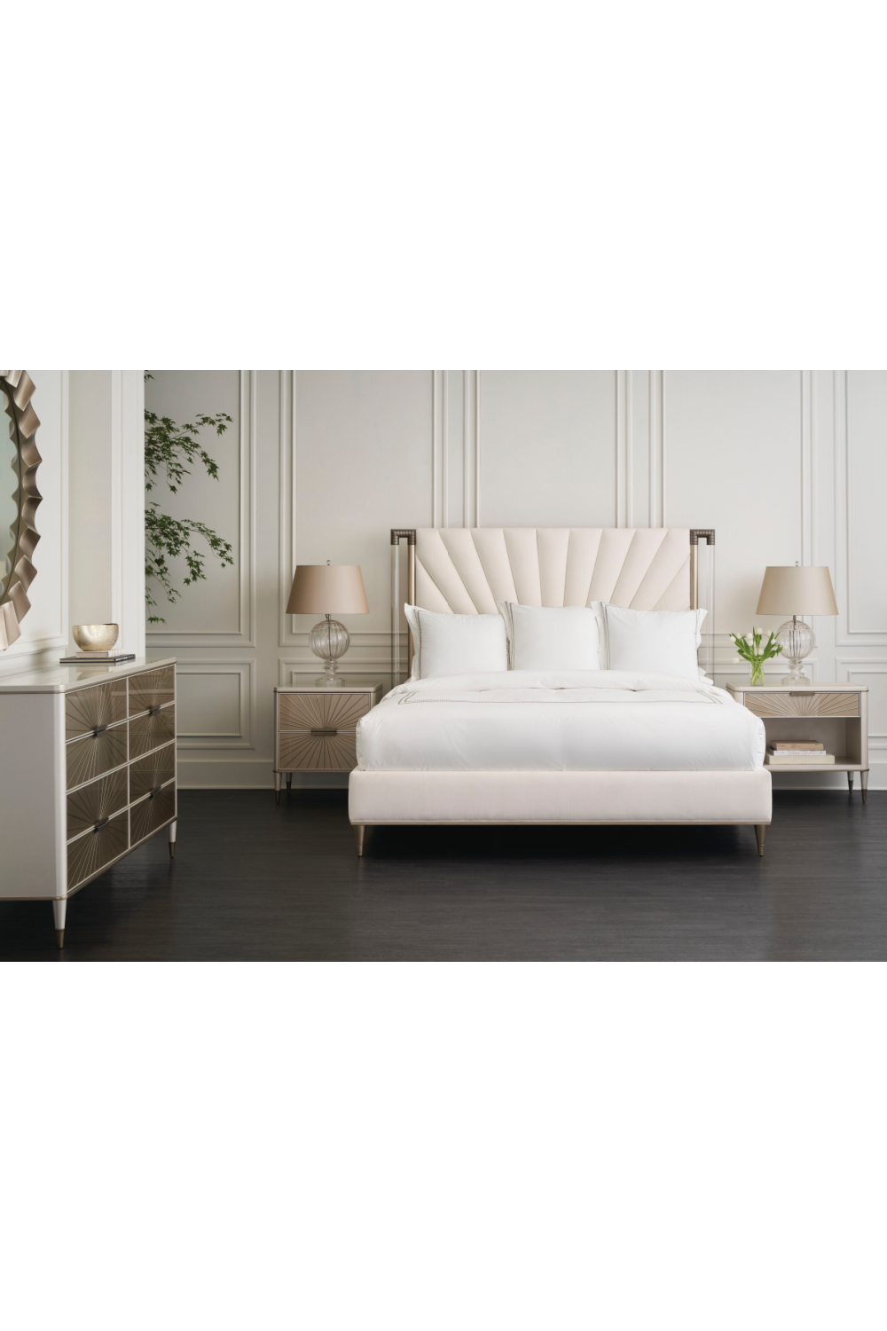 Mirrored Front Nightstand | Caracole Valentina | Oroa.com