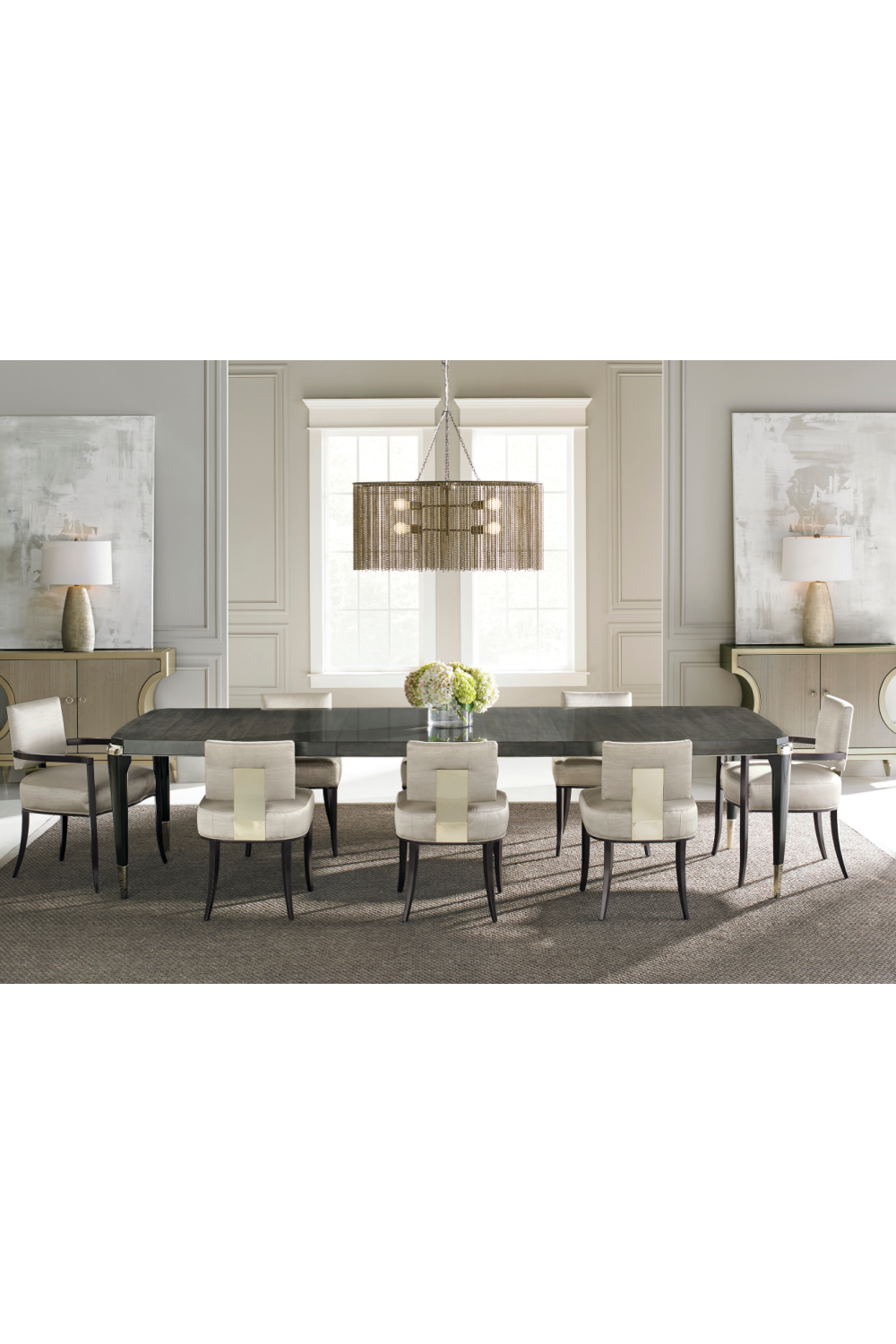 Extendable Wood Dining Table | Caracole All Trimmed Out | Oroatrade.com