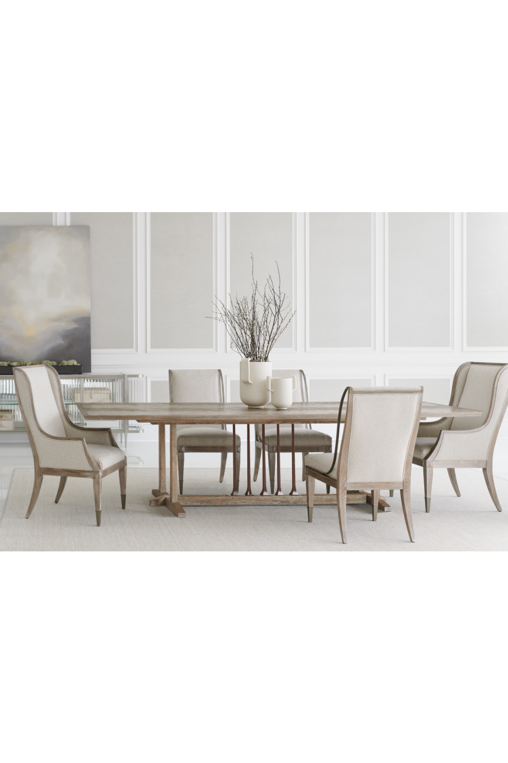 Ash Wood Side Chair | Caracole Open Arms | Oroa.com