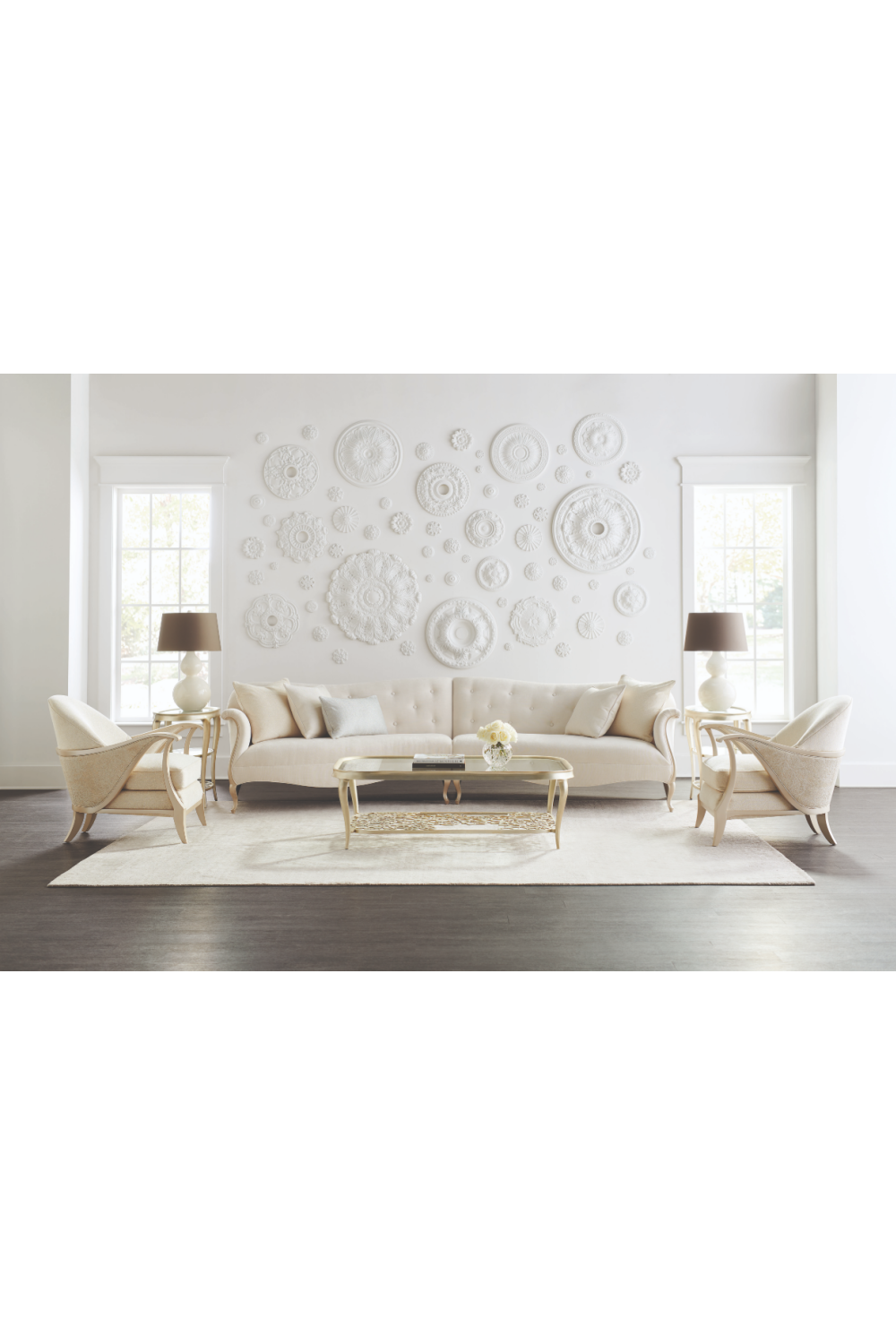 Glass Cocktail Table | Caracole Flower Power | Oroa.com