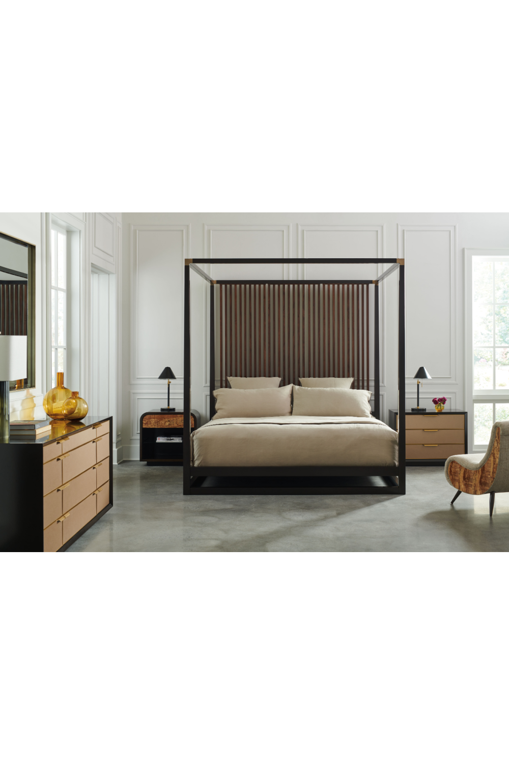 Textured Vinyl Dresser | Caracole All Wrapped Up | Oroatrade.com
