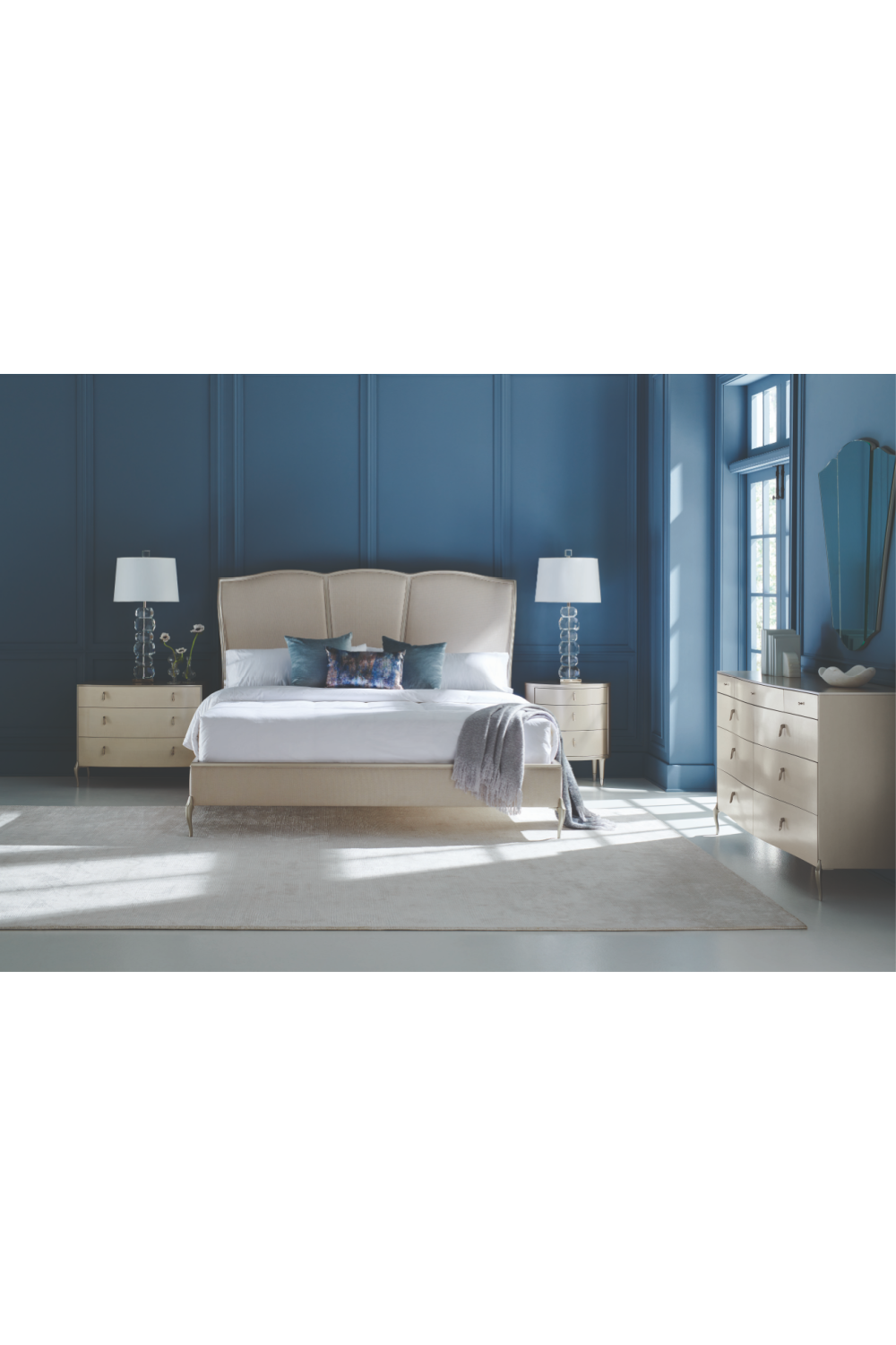 Cream Modern Nightstand | Caracole Good Impression | Oroa.com
