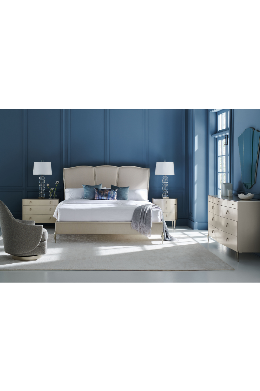 Oval Silver Nightstand | Caracole Bedside Beauty | Oroa.com