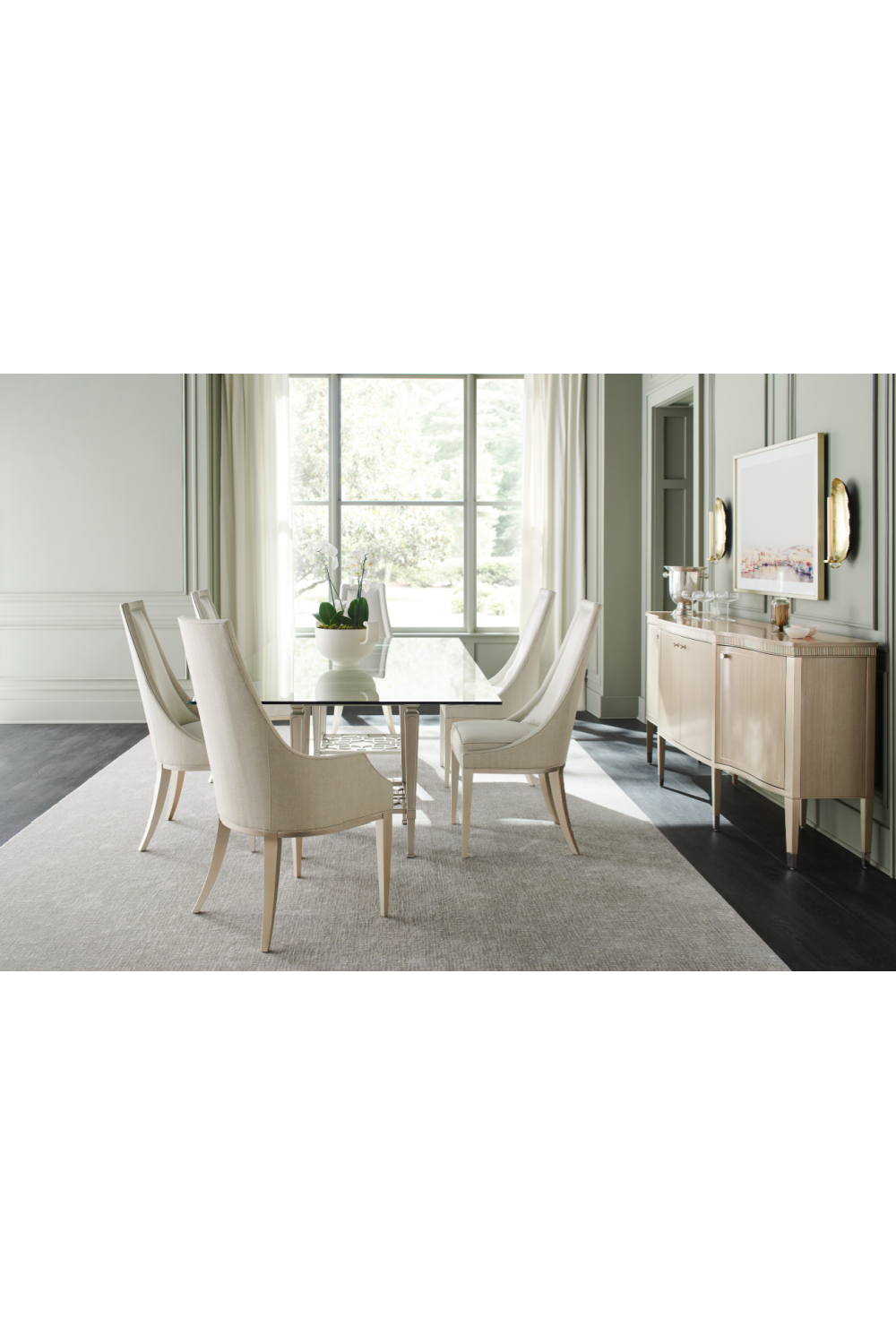 Tapered Back Side Chair | Caracole Tall Order | Oroa.com