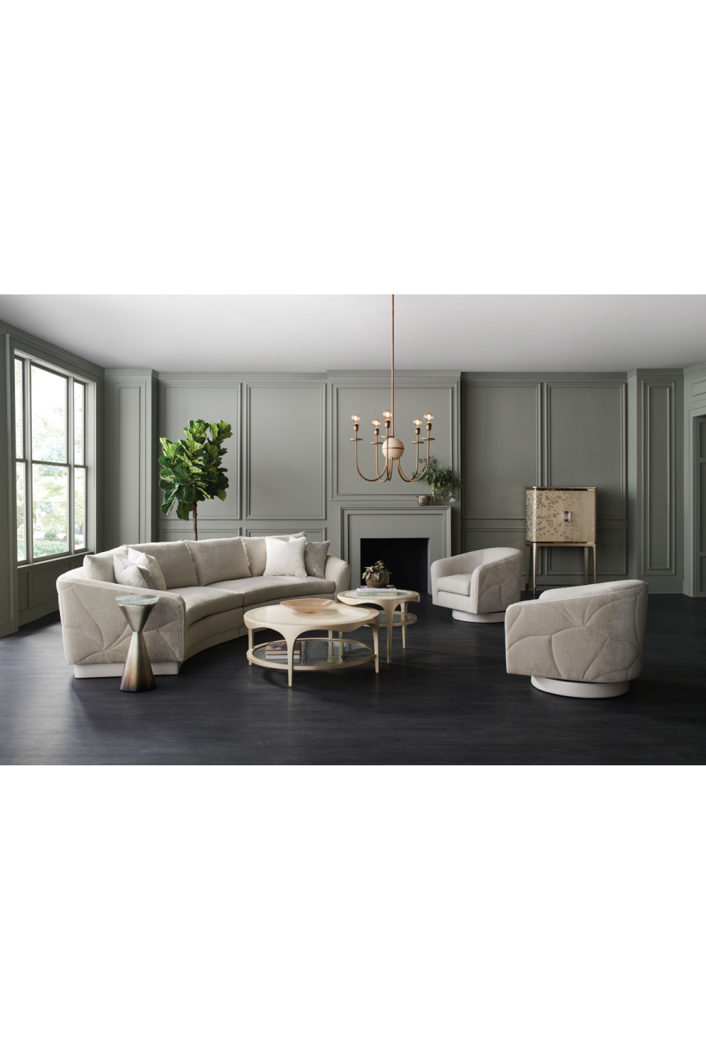 Hourglass Side Table | Caracole Spy Glass | Oroa.com
