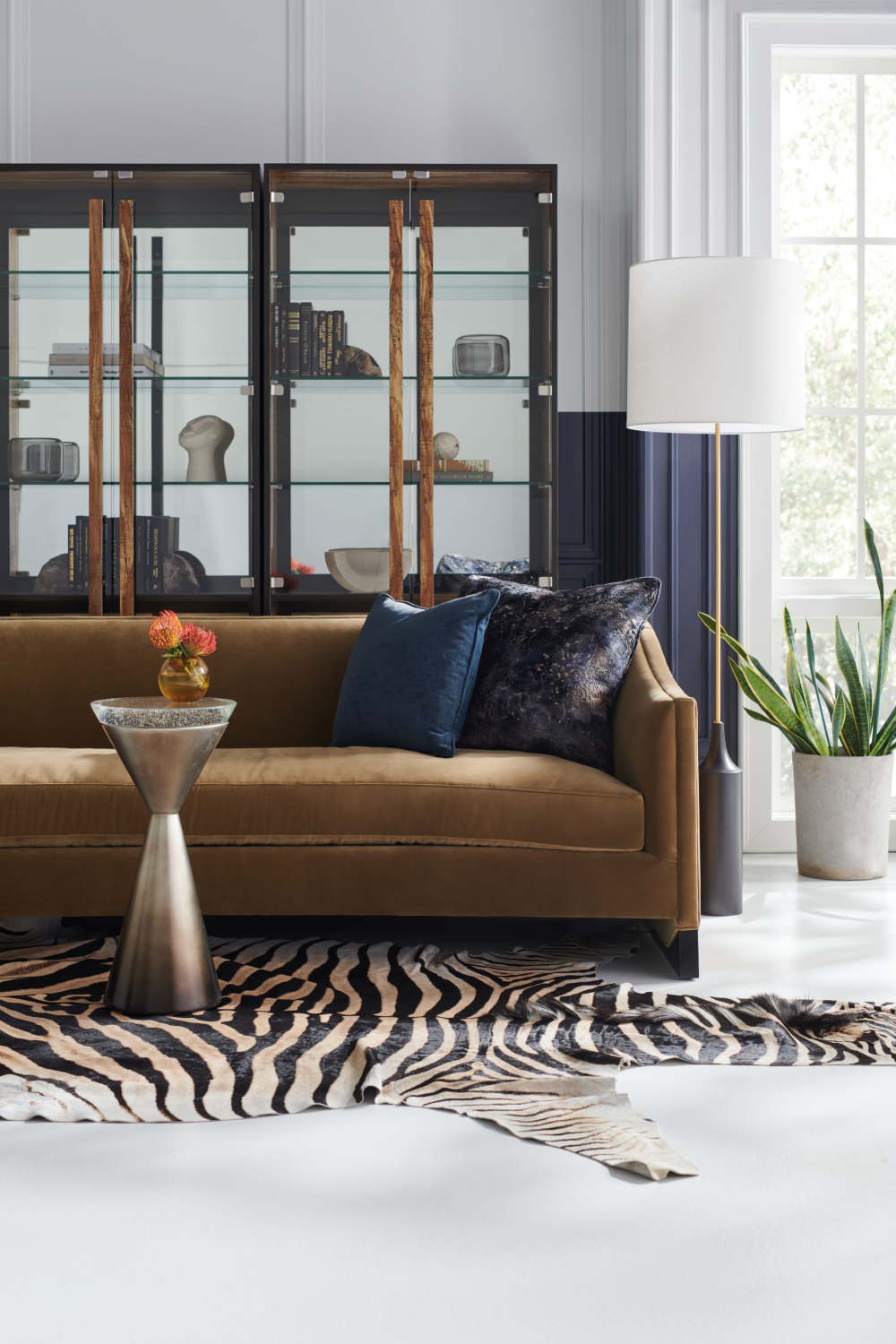 Hourglass Side Table | Caracole Spy Glass | Oroa.com