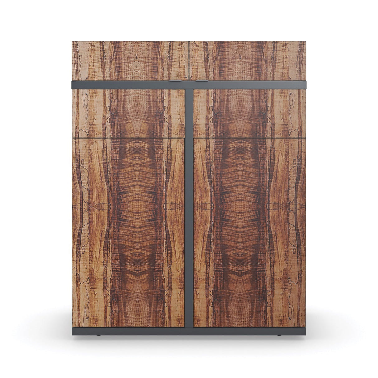 Flip-Top Mape Bar Cabinet – front view