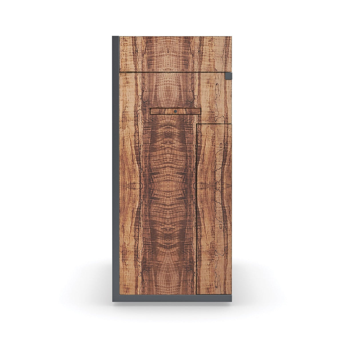 Flip-Top Mape Bar Cabinet – rear view