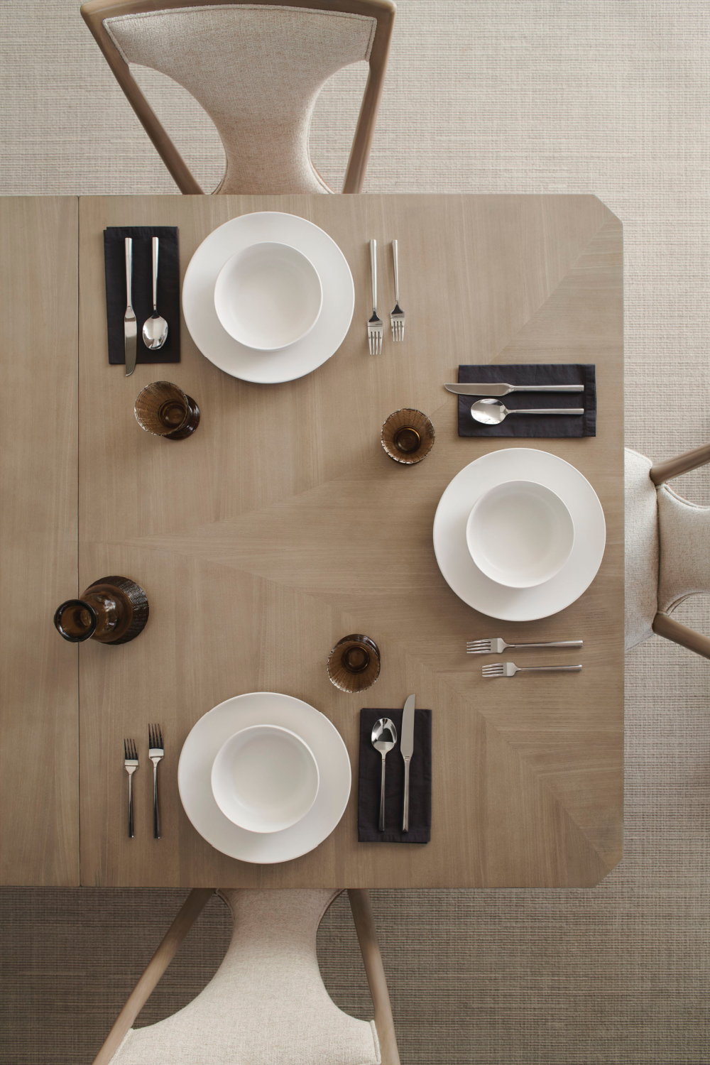 Beige Scandinavian Dining Chair | Caracole Take Your Seat II | Oroa.com