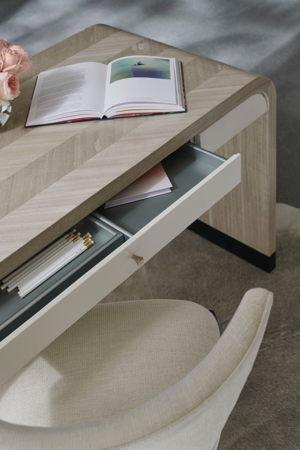 Herringbone Patterned Desk | Caracole Free Fall | Oroa.com