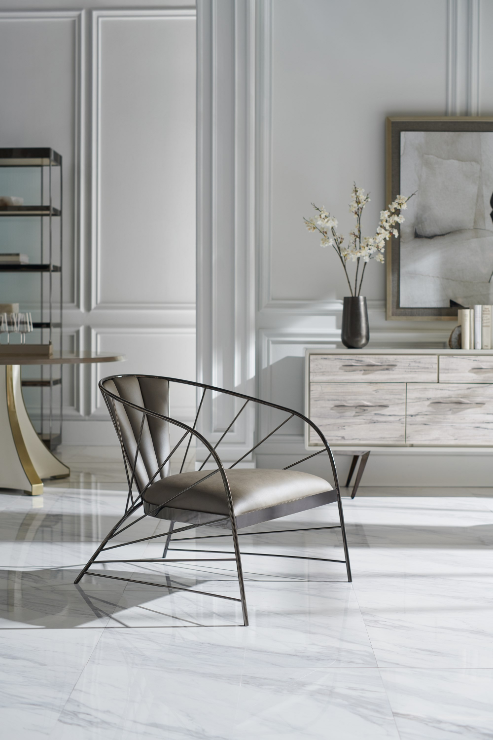 Spalted Maple Veneer Sideboard | Caracole Highs And Lows | Oroa.com