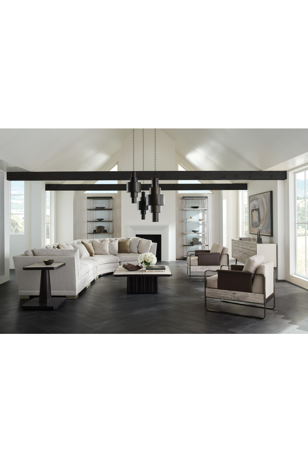 Spalted Maple Veneer Sideboard | Caracole Highs And Lows | Oroa.com