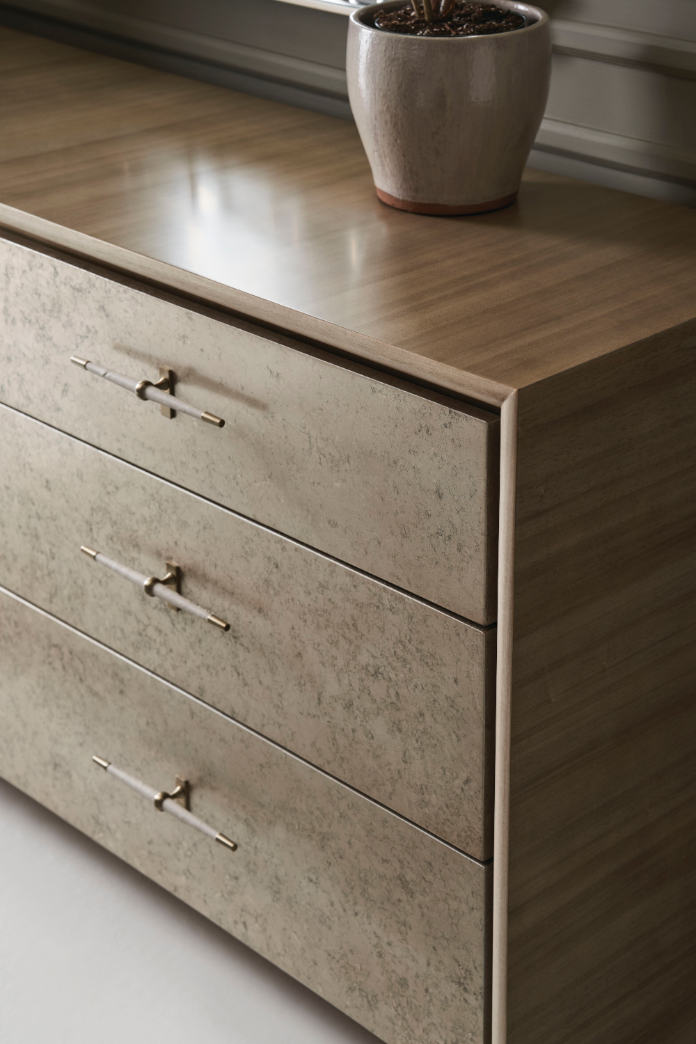 Metallic Leaf Modern Dresser | Caracole Hang Up | Oroa.com