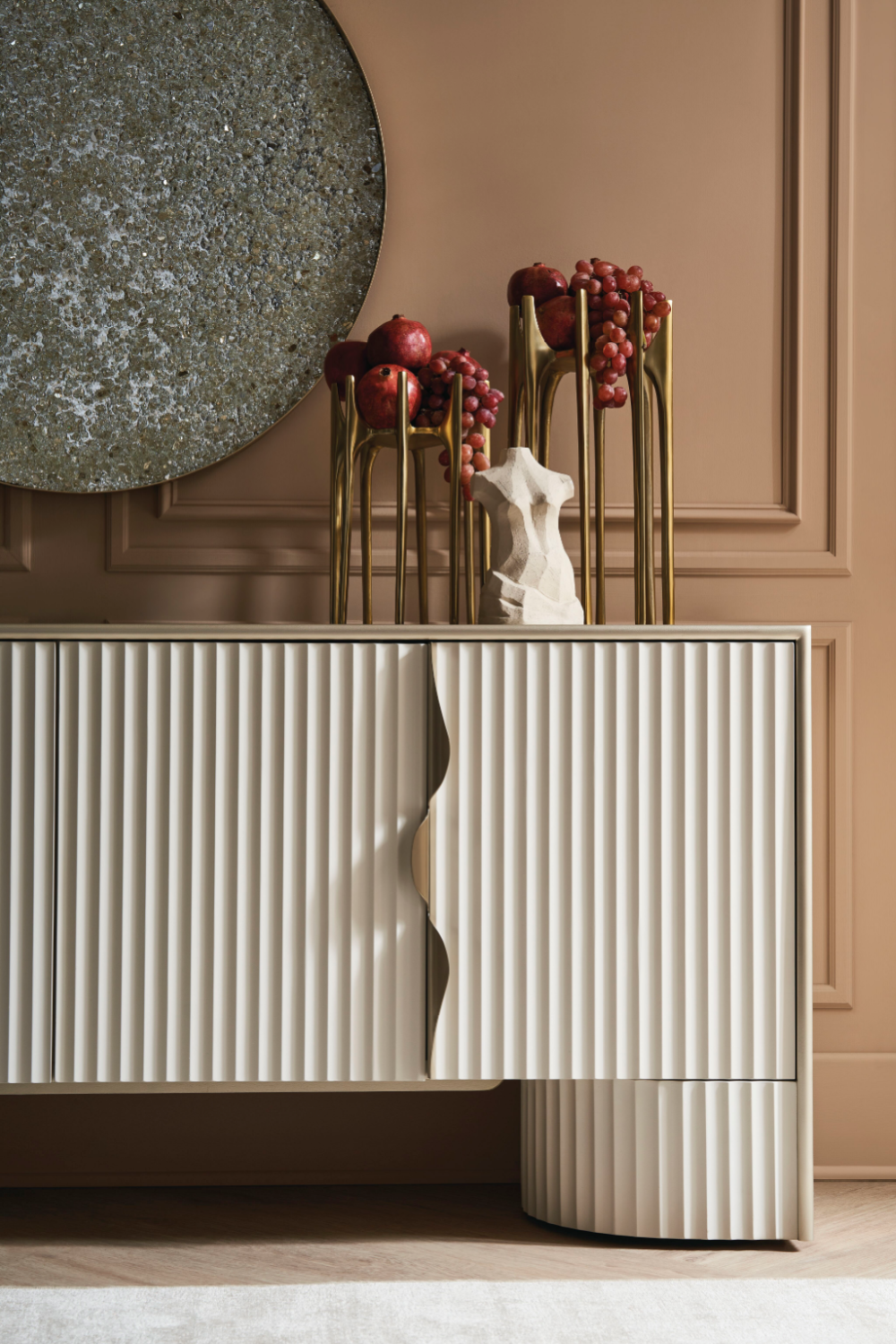 Neutral-Hued Modern Sideboard | Caracole Conrinthian | Oroa.com