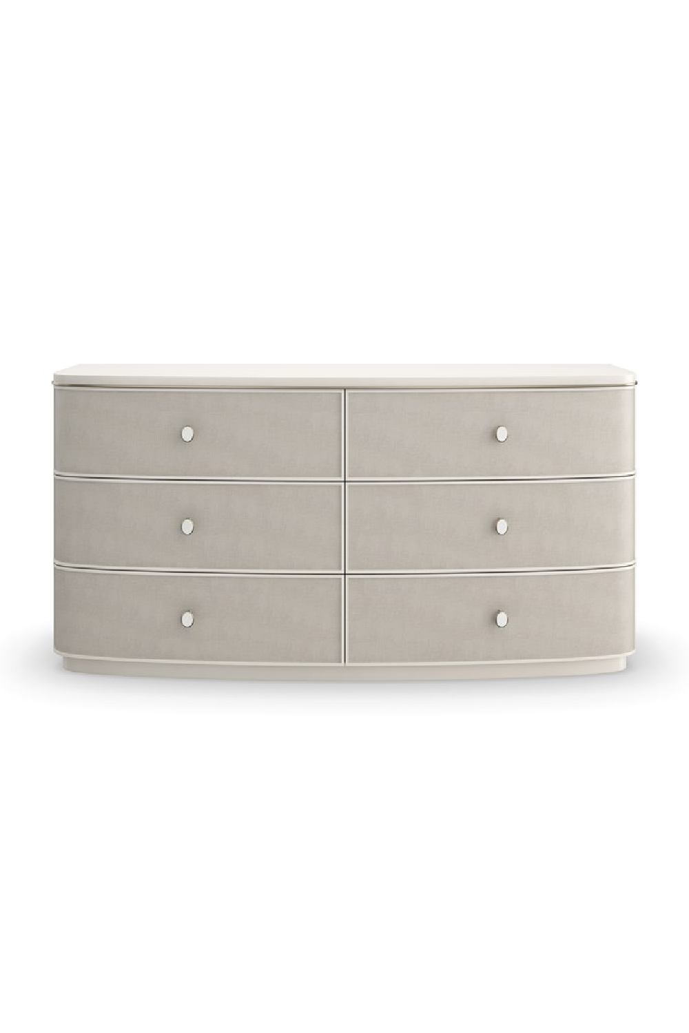 Cream Linen 6-Drawer Dresser | Caracole Lyon | Oroa.com