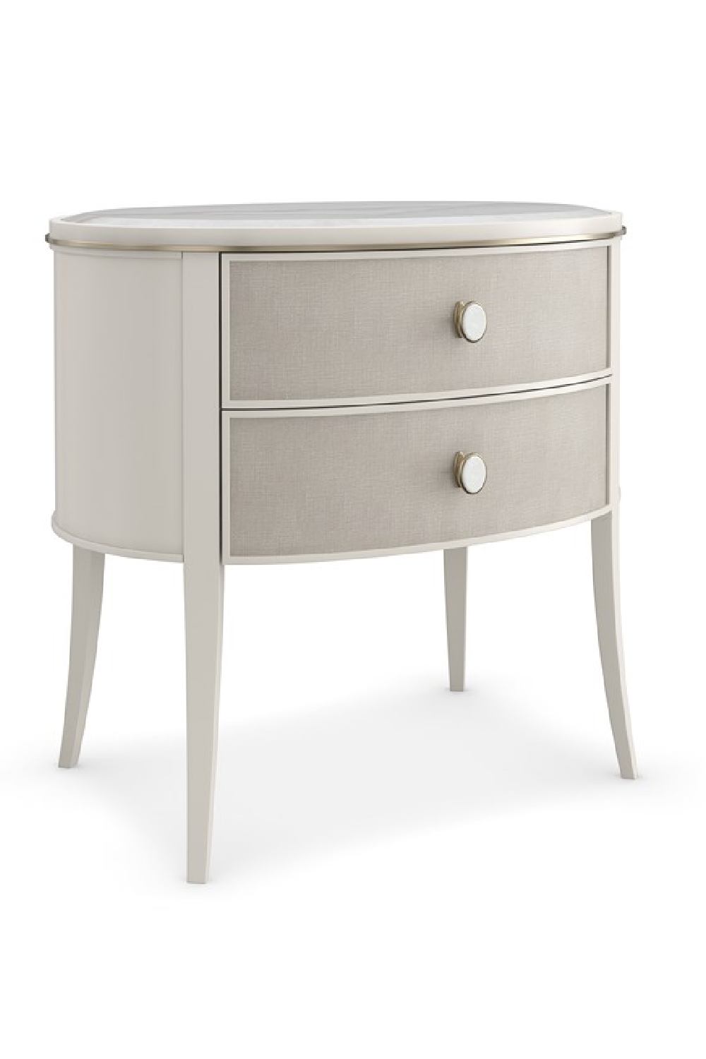 Marble Top 2-Drawer Nightstand | Caracole Bruges | Oroa.com