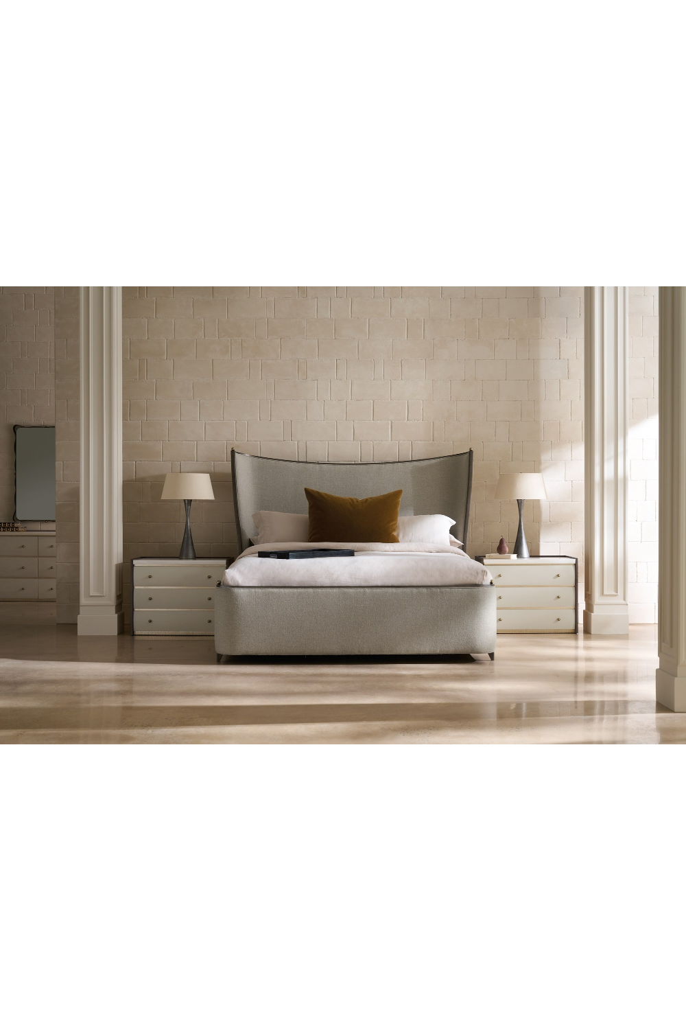 Burnished Adobe 3-Drawer Nightstand | Oroa.com