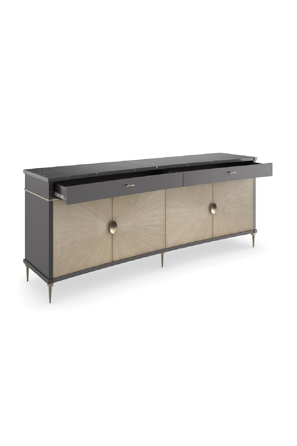 Black Marble Top Sideboard | Caracole Noir | Oroa.com