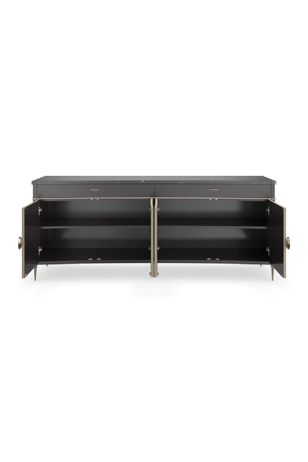Black Marble Top Sideboard | Caracole Noir | Oroa.com