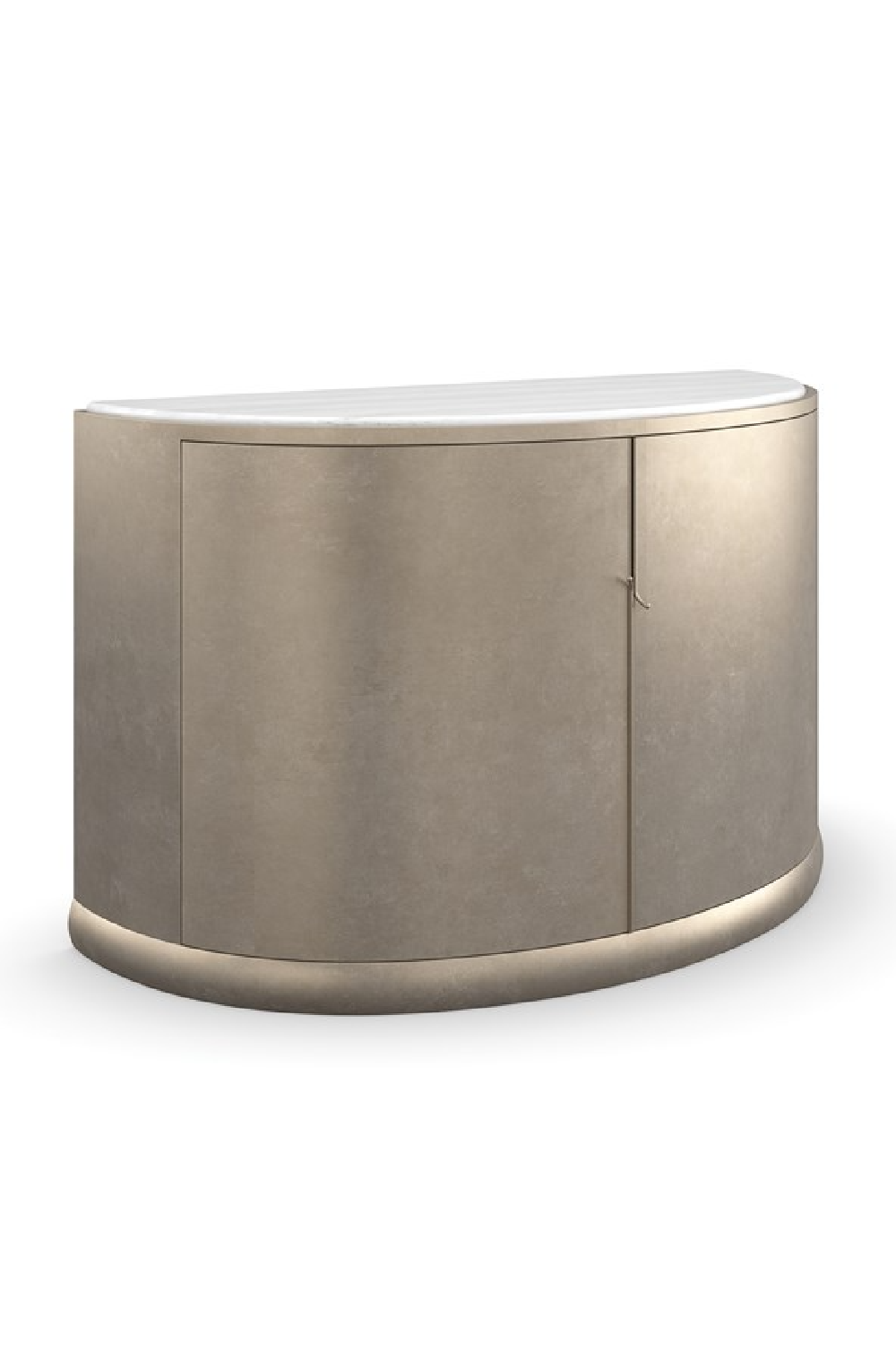 Gold Curved 2-Door Sideboard | Caracole Meridian | Oroa.com