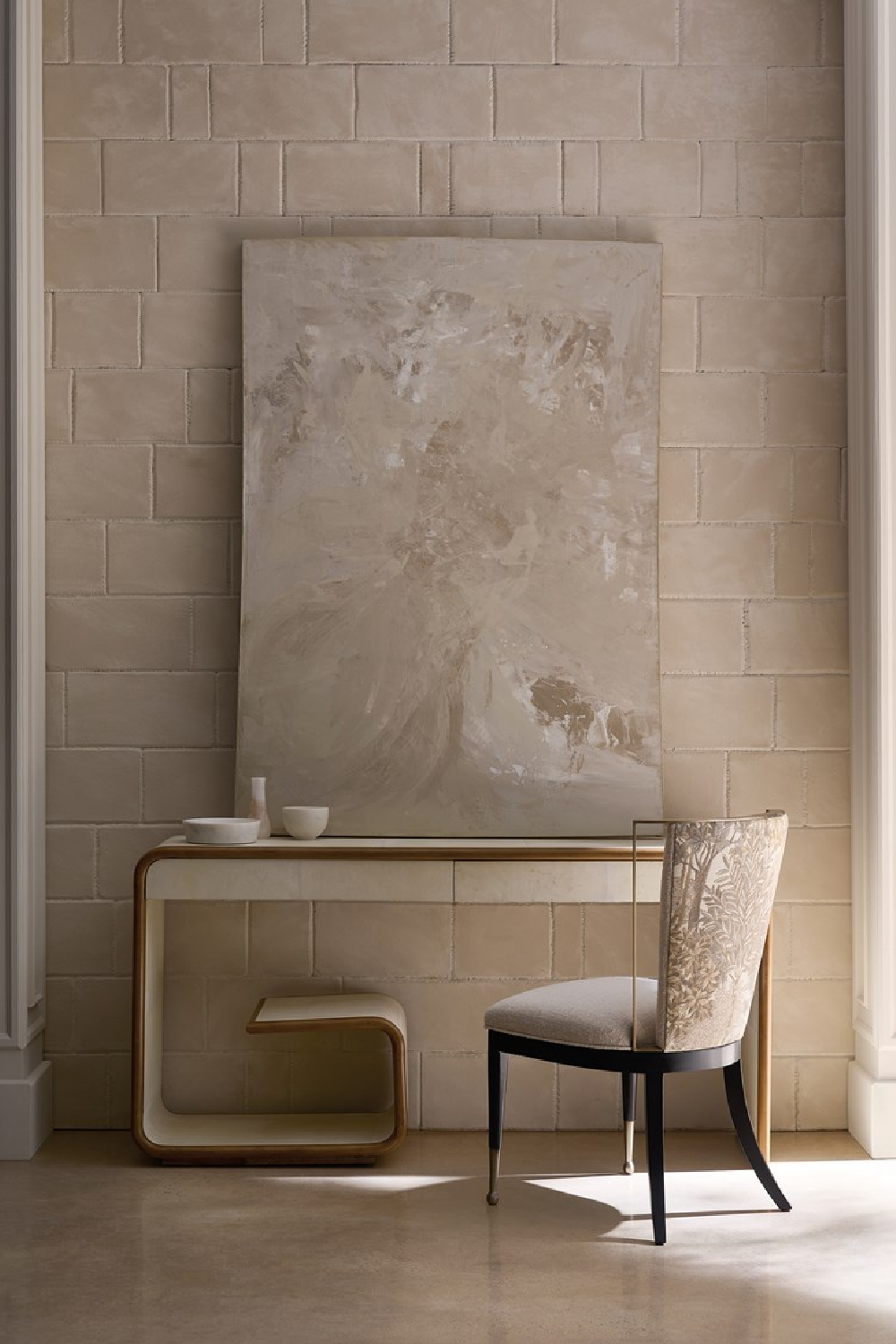 Ivory Linen-Blend Dining Chair | Caracole Astoria | Oroa.com