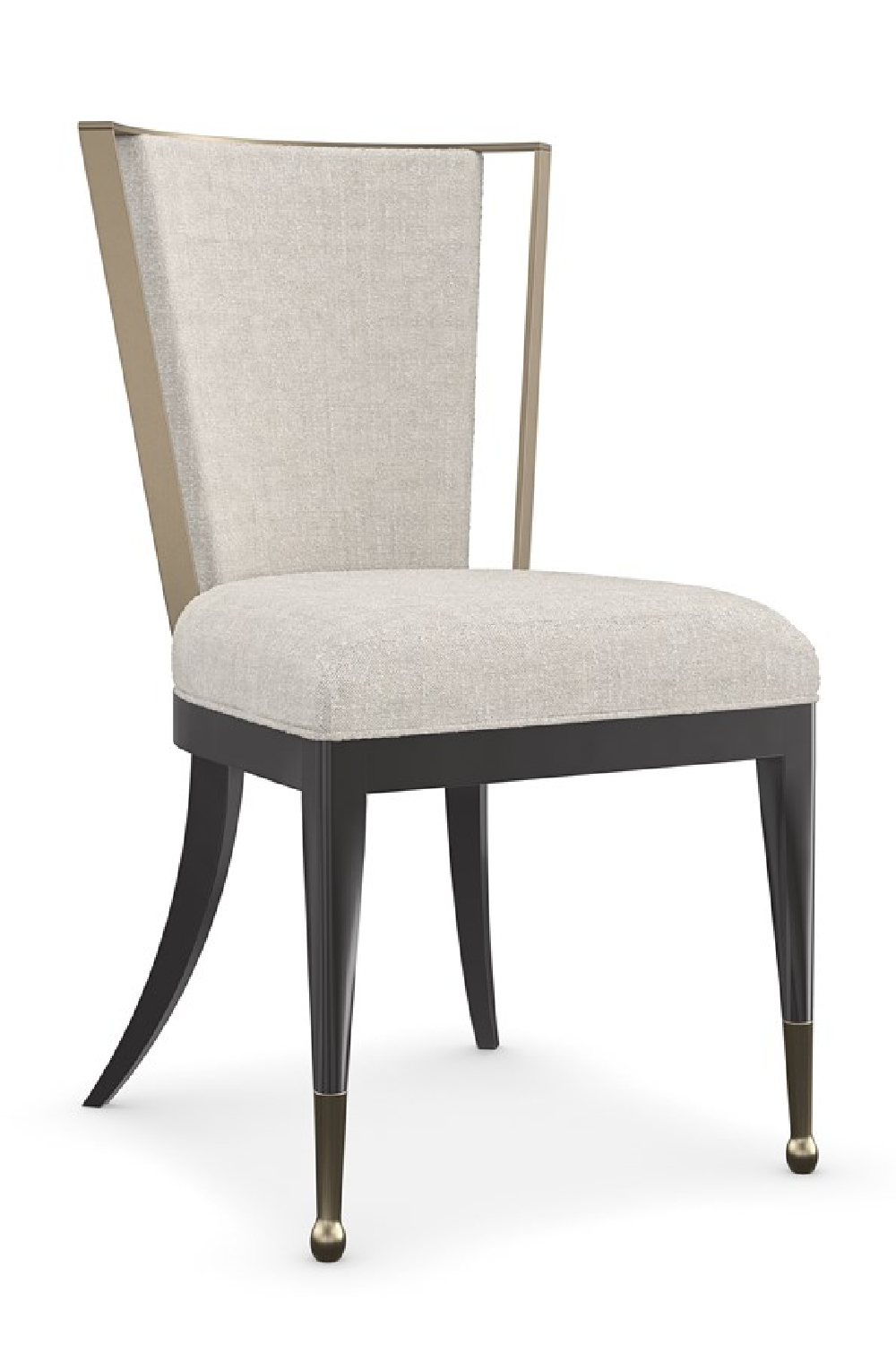 Ivory Linen-Blend Dining Chair | Caracole Astoria | Oroa.com