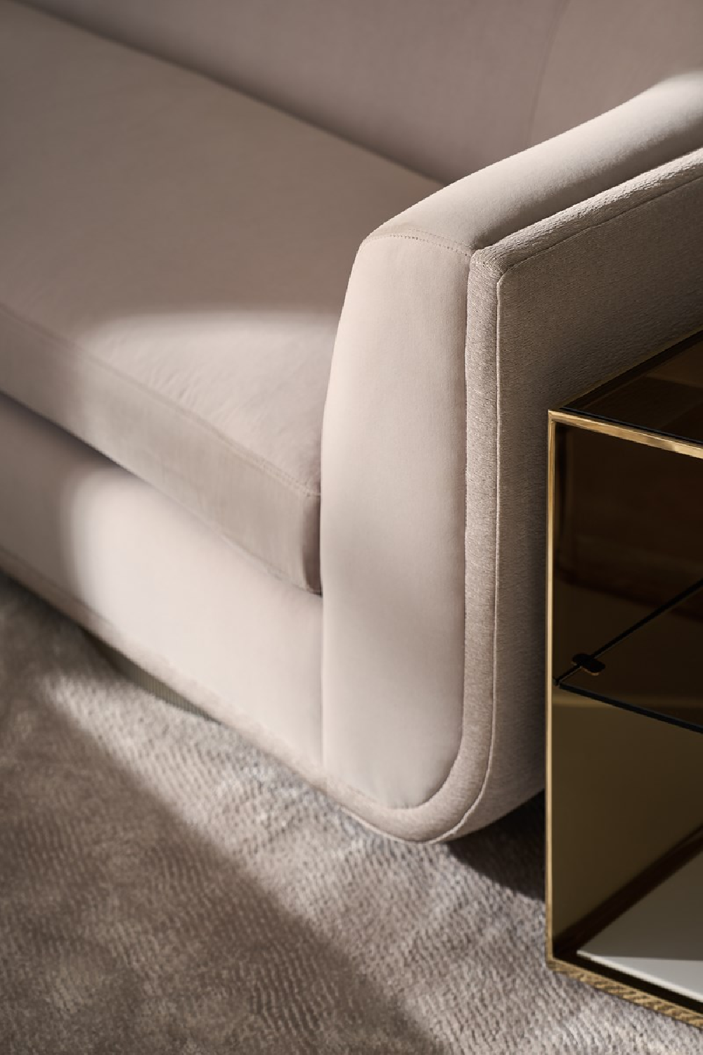 3-Layer Glass End Table | Caracole Refraction | Oroa.com